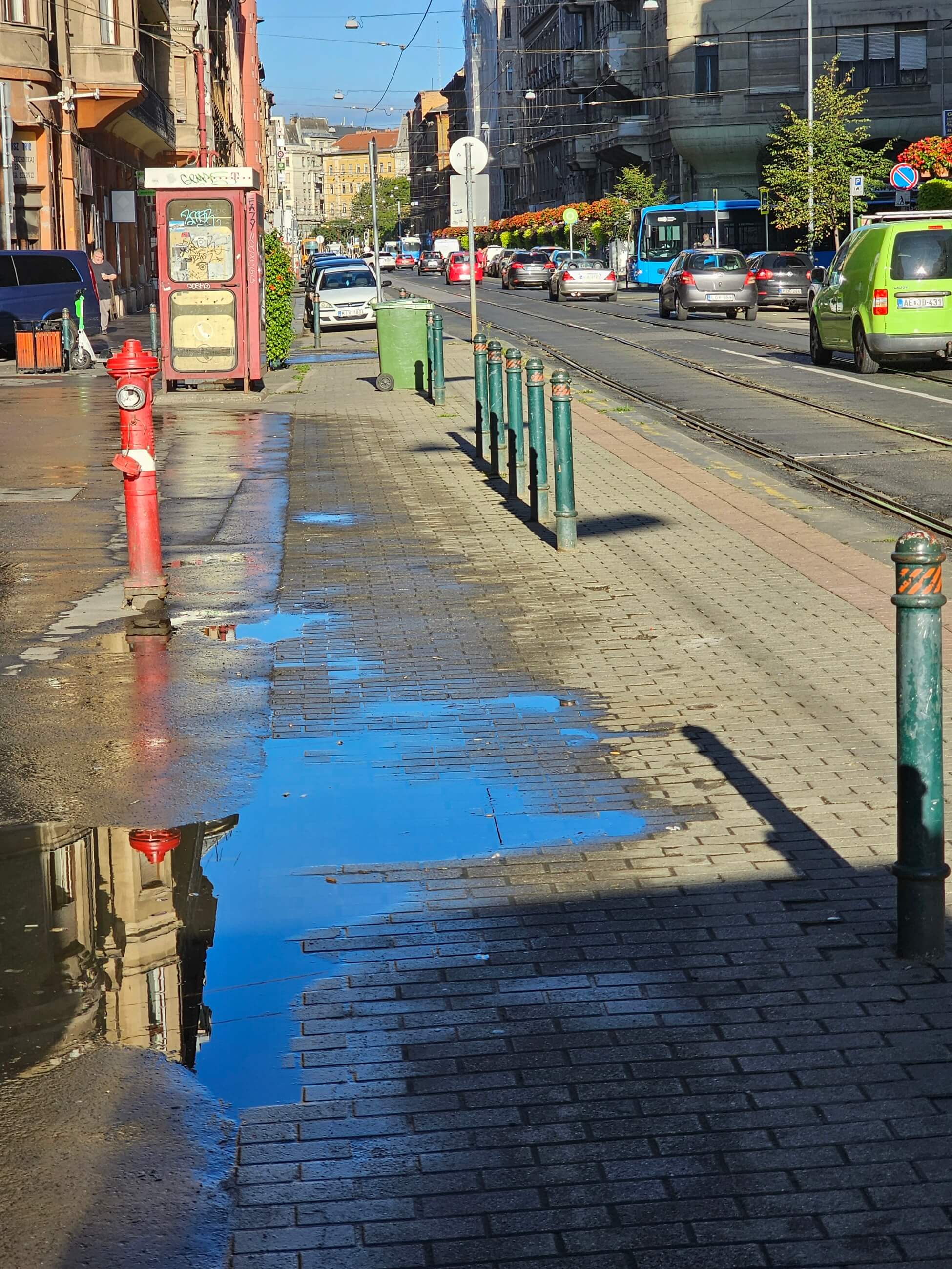 Straßenszene in Budapest